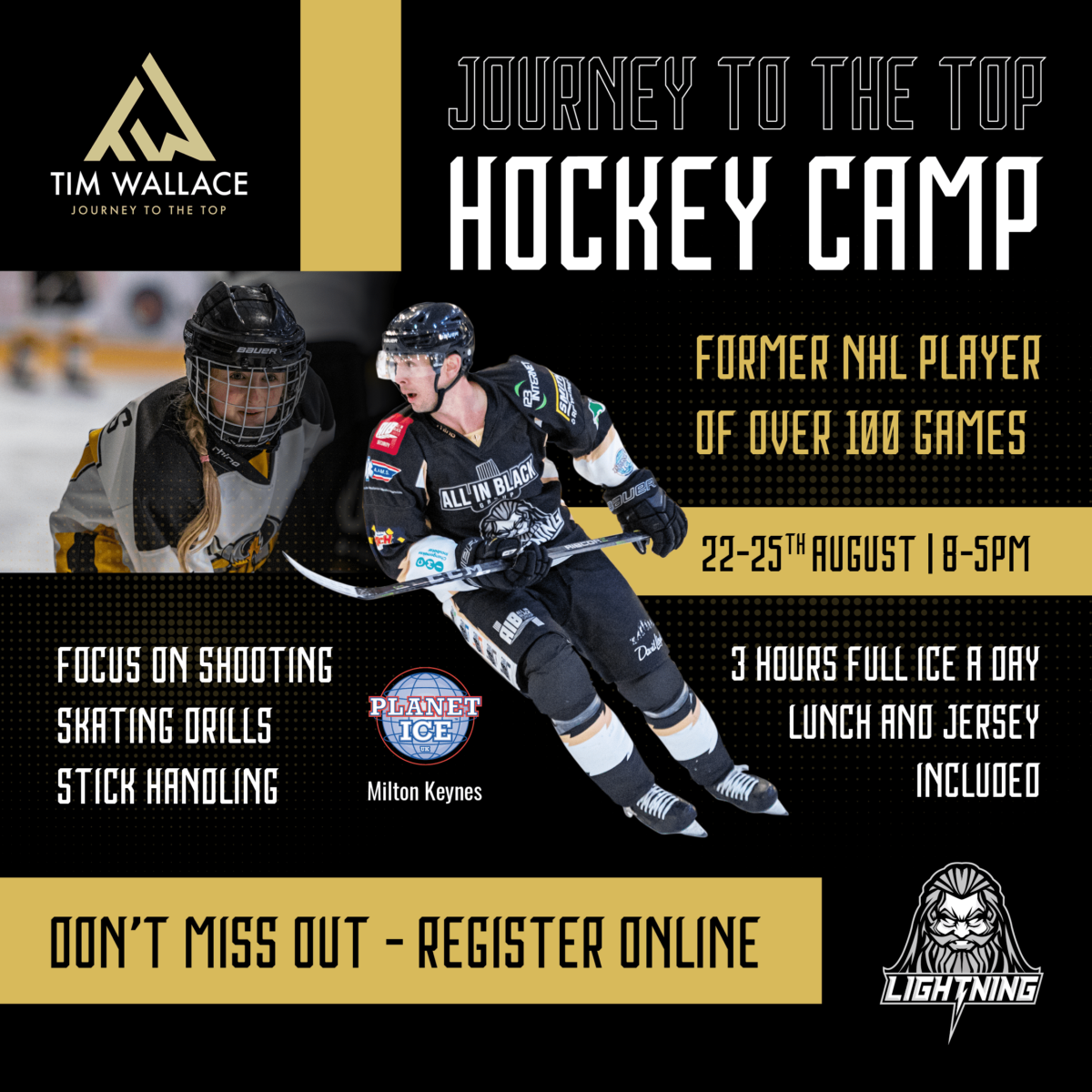 MKLightning Junior Hockey Camps Milton Keynes Lightning Ice Hockey