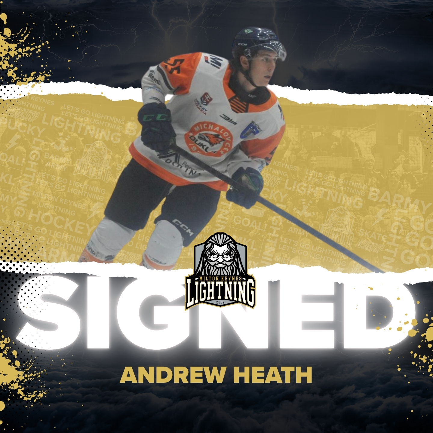 Andrew Heath joins MK Lightning Ice Hockey