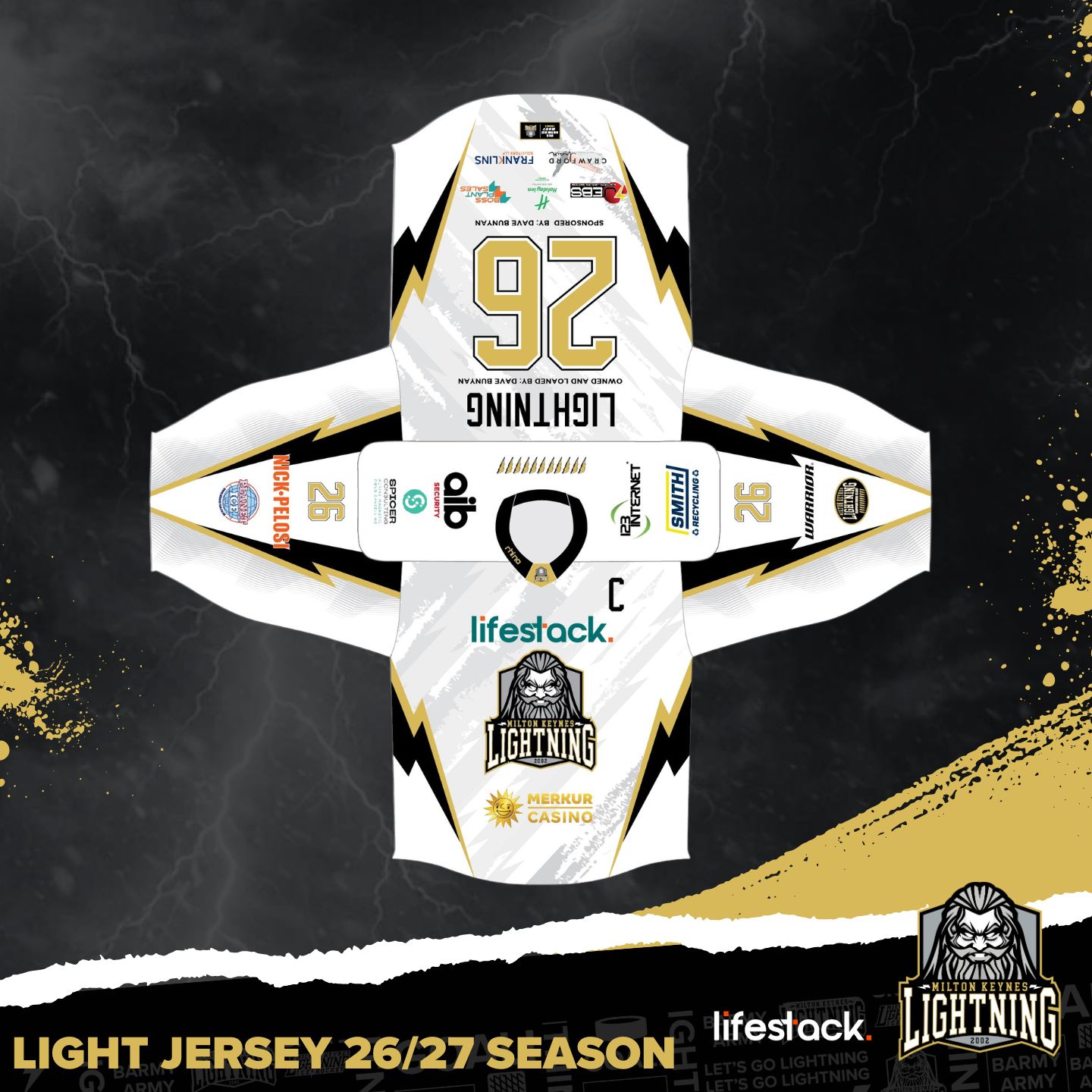 light Flatlay lifestack MK Lightning flat lay dark jersey