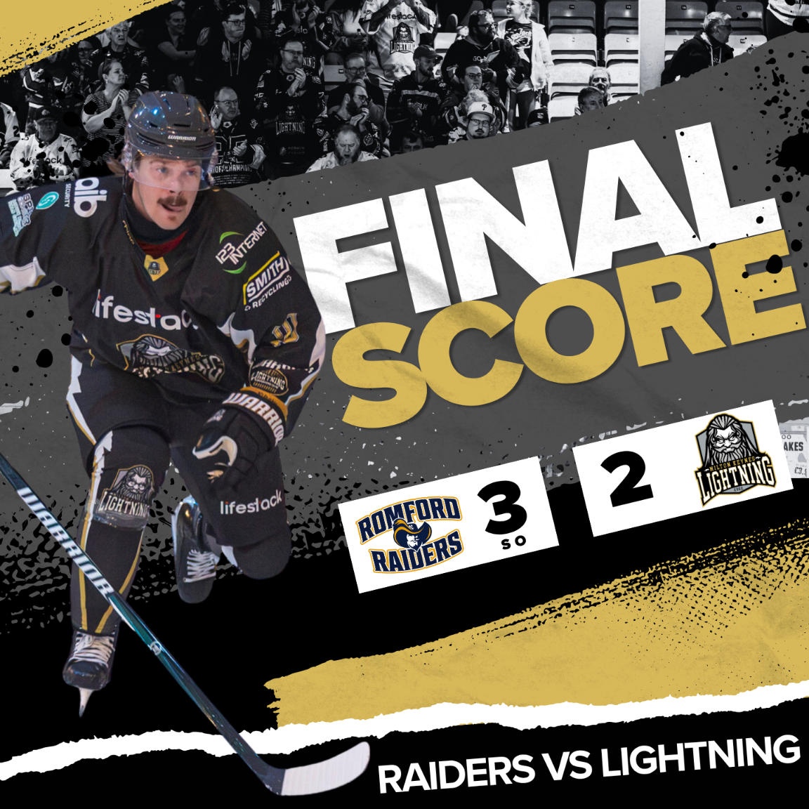 Match Report: Romford Raiders 2-2 – Milton Keynes Lightning after regulation | 11 October 2026